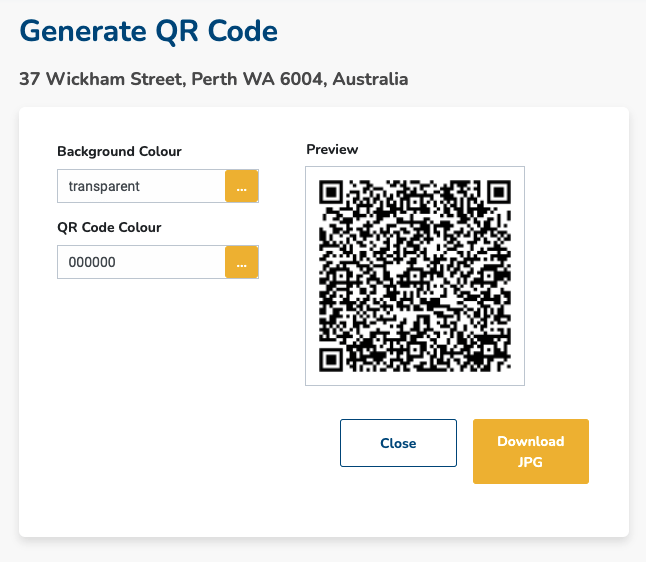 Generate a QR code