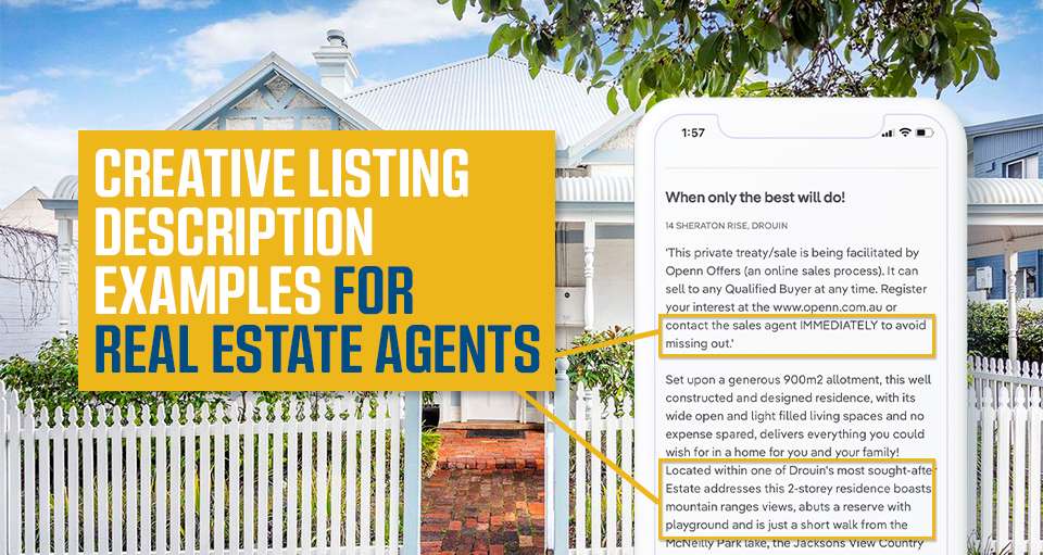 Creative listing Description Examples for Real Estate Agents